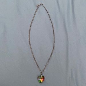 Rainbow Heart Necklace